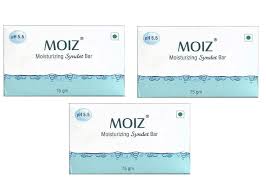 Glowderma Moiz Moisturing Syndet Bar 75 gm pack of 3 by KarissaKart