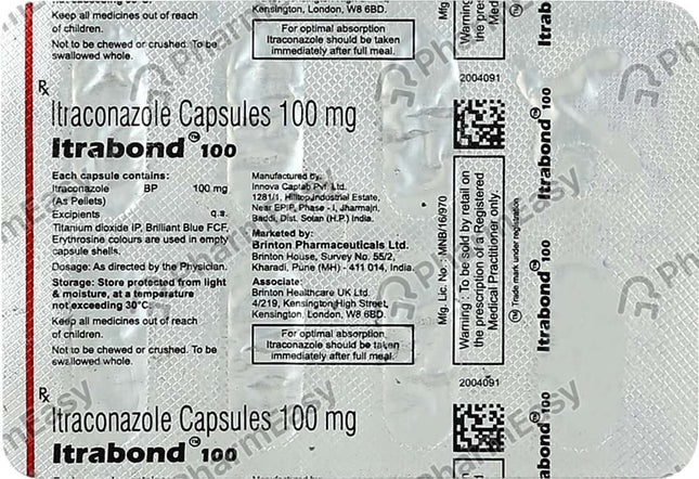 Itrabond 100Mg Capsules 1*10