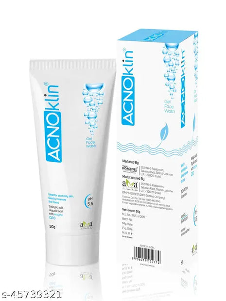 Acnoklin face wash gel 50g pack of 2