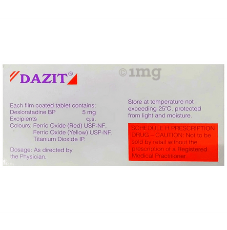 Dazit 5mg Tablet 1 strip