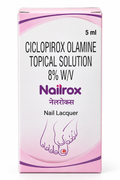 Nailrox Ciclopirox Olamine 8% W/V Nail Lacquer 5 ml