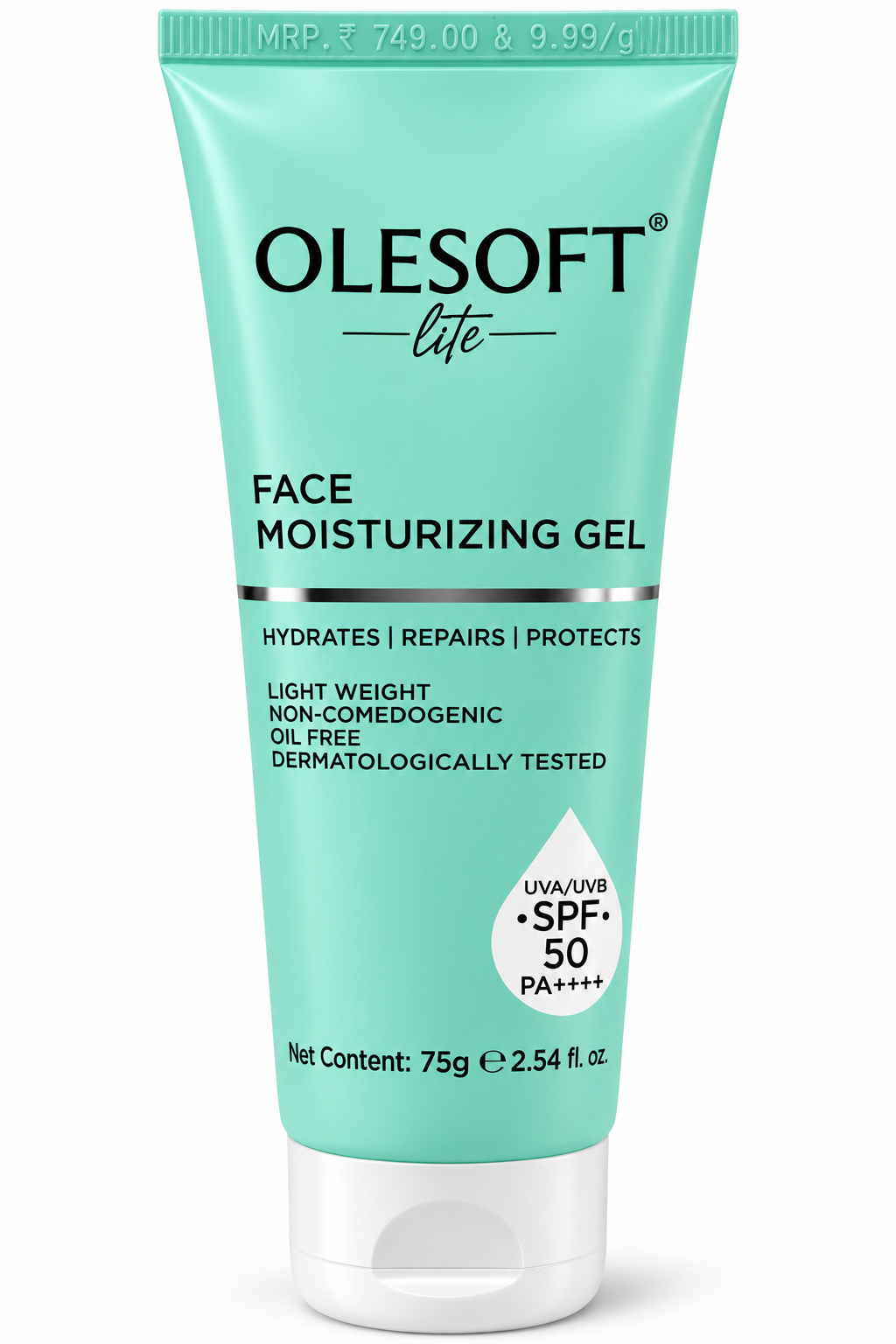 OLESOFT Lite Face Moisturizing Gel SPF 50 PA++++ 75g front