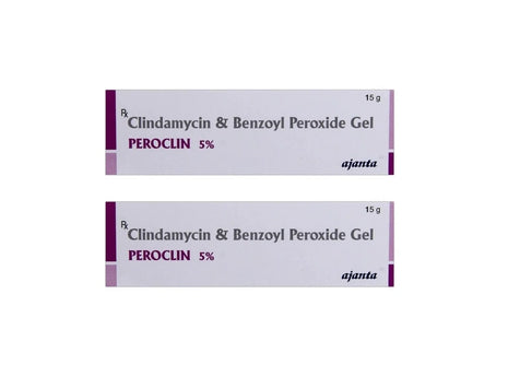 Peroclin 5% cream 15g pack of 2