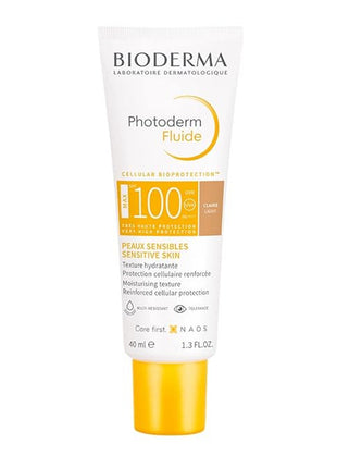 Bioderma Photoderm Fluide SPF 100+ Claire Light Sunscreen Cream 40ml | 1.3 Fl Oz