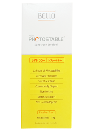 Photostable Sunscreen Gel, 50gm