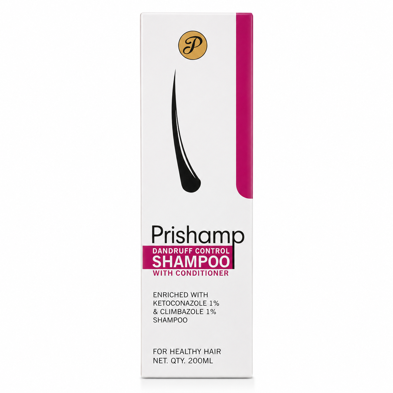 Prishamp Dandruff Control Shampoo with Conditioner 200ml front packaging on white background