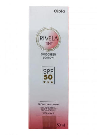 Rivela Tint Sunscreen Lotion SPF 50, 50ml