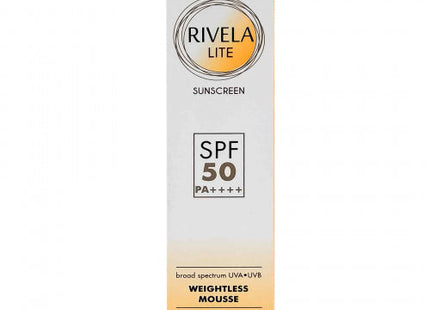Rivela Lite Sunscreen SPF 50, 60gm (Rs. 15.43/gm)