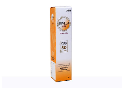 Rivela Lite Sunscreen SPF 50+ PA++++ 60 Gm | Cipla