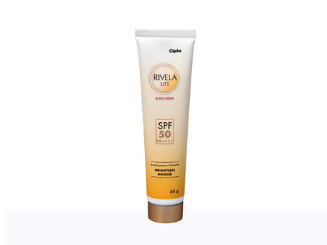 Rivela Lite Sunscreen SPF 50+ PA++++ 60 Gm | Cipla