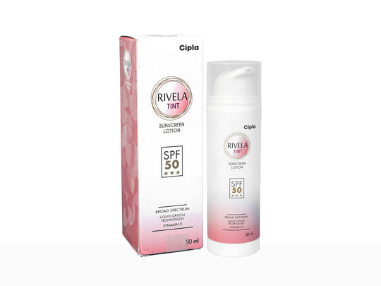 Rivela Tint Sunscreen Lotion SPF 50 | 50 ml | Cipla