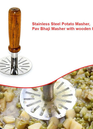 Paubhaji Masher Used In All Kinds Of Household And Kitchen Places For Mashing And Making Paubhajis.