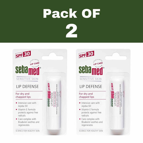 Sebamed lip difense lip balm 4.8g pack of 2