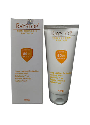 Raystop sunscreen spf50 lotion 100g pack of 2