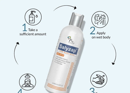 Salyzap for body acne body wash 200ml pack of 2