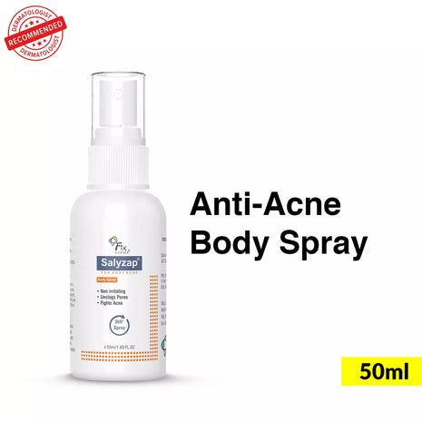 Salyzap for body acne body spray 50ml pack of 2