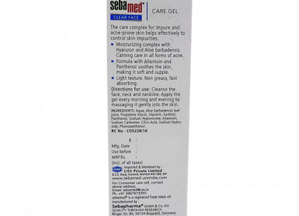 Sebamed Clear Face Care Gel, 50ml