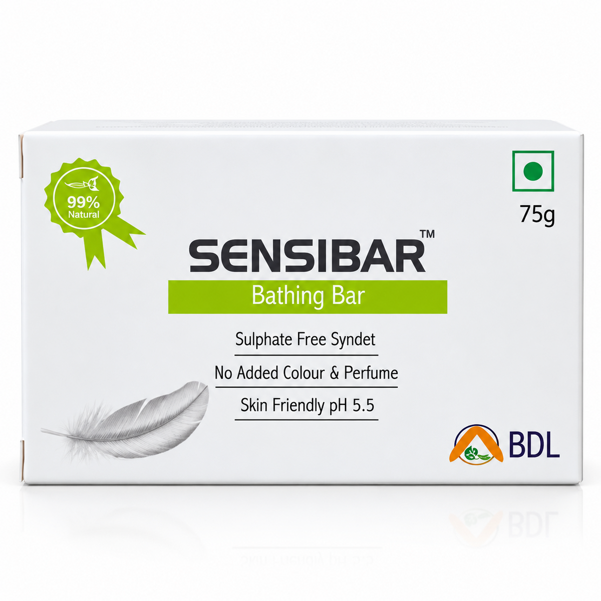 Sensibar Bathing Bar 75 g single pack front packaging