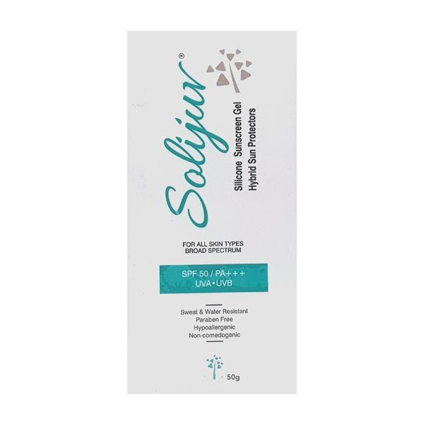 SOLIJUV SPF 50 PA+++ UVA UVB SILICONE Sunscreen Gel 50gm
