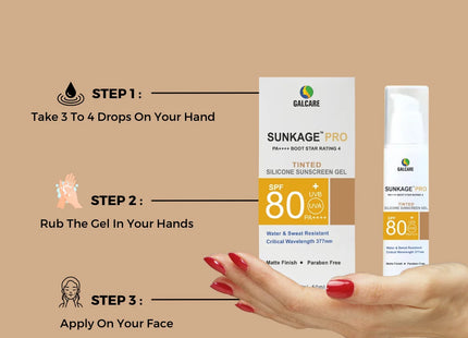Sunkage Pro Tinted SPF80 Sunscreen 50ml