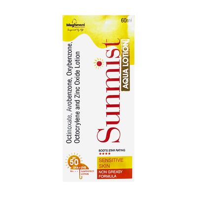 SUNMIST AQUA SPF 50 PA+++ UVA+UVB SUN PROTECT Lotion 60ml
