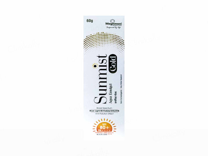 Sunmist Gold Aqua Emulgel Sunscreen SPF 80+ PA++++ 60 g