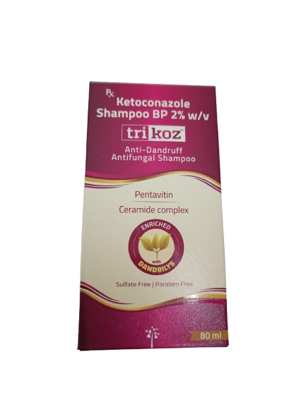 Trikoz Anti-Dandruff Antifungal Shampoo 80ml