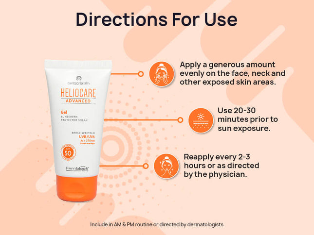 Heliocare Advanced Sunscreen Protector Solar Gel SPF 50