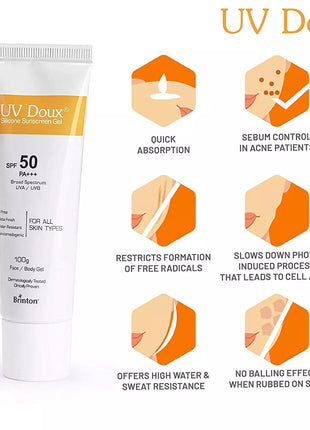 UV Doux  Sunscreen SPF50 Gel 100g