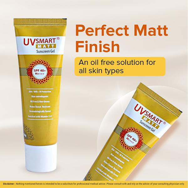 UVsmart Matt Sunscreen Gel SPF 40+/ PA++++ 50g