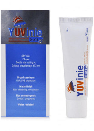 Yuvinie Soft Silicone Sunscreen Gel SPF 50+ PA+++, 50gm