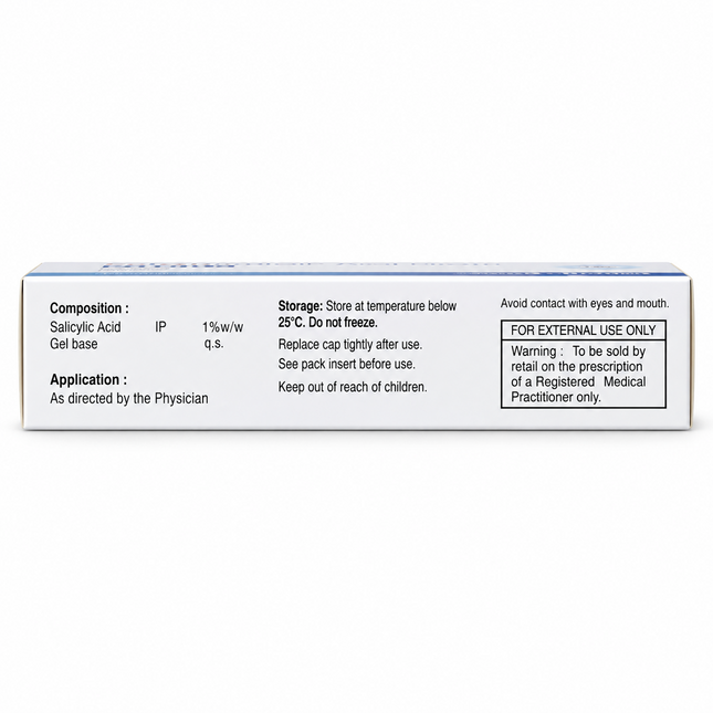Zitcare-S 1% Salicylic Acid Gel 20g back