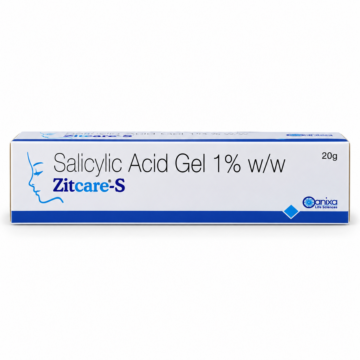 Zitcare-S 1% Salicylic Acid Gel 20g front
