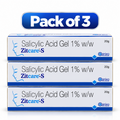 Zitcare-S 1% Salicylic Acid Gel Pack of 3