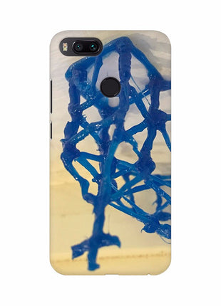 Blue Color Spider Net Mobile Case Cover