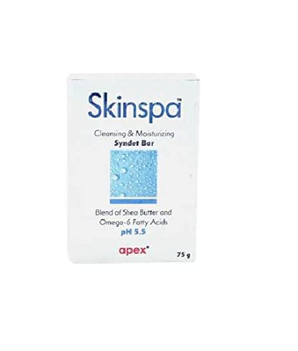 SKINSPA Skin Spa Cleansing & Moisturizing Syndet Bar Soap 75Gm