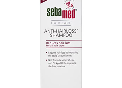 Sebamed Anti- Hairloss Shampoo 200Ml|Ph 5.5|Reduces Hairloss|Caffeine&Gingko Biloba|All Hair Types