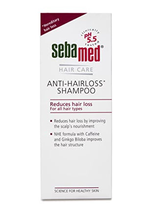 Sebamed Anti- Hairloss Shampoo 200Ml|Ph 5.5|Reduces Hairloss|Caffeine&Gingko Biloba|All Hair Types