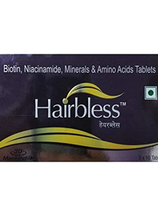 Hairbless 3 strip Box pack  30 tab