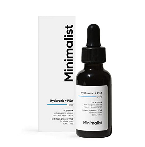 MINIMALIST HYALURONIC + PGA 02% FACE SERUM 30ML