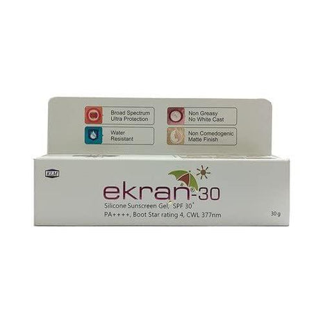 EKRAN SUNSCREEN GEL 30 SPF 30gm PACK OF 1 KarissaKart