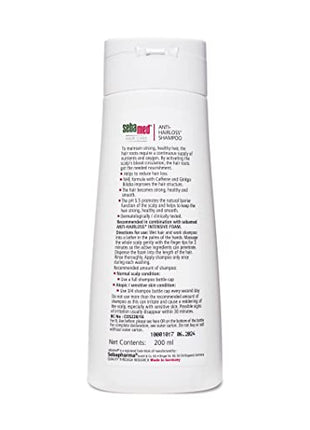 Sebamed Anti- Hairloss Shampoo 200Ml|Ph 5.5|Reduces Hairloss|Caffeine&Gingko Biloba|All Hair Types