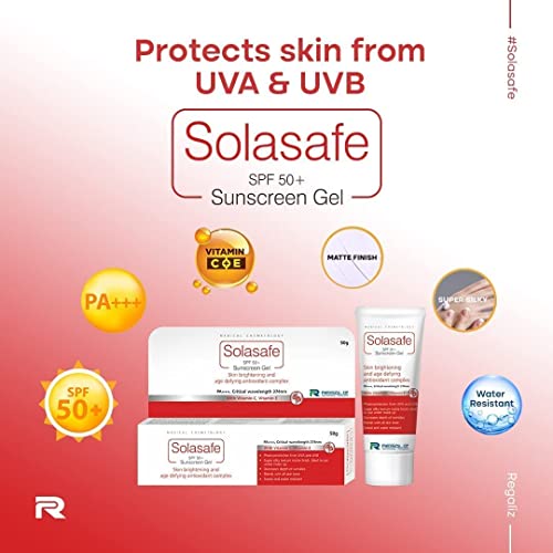 Regaliz Solasafe Sunscreen SPF 50-50 Grams Cream