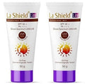 La Shield Lite SPF 50 Mineral Sunscreen | Skin lightening in 3 Weeks | Even Skin tone | PA +++ | All Skin types | 50 gm x Pack of 2 KarissaKart