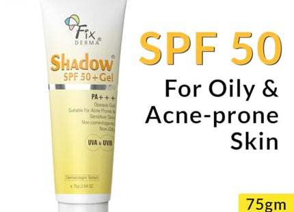 Fixderma Shadow SPF 50+ Gel Sunscreen For Oily Skin 75gms