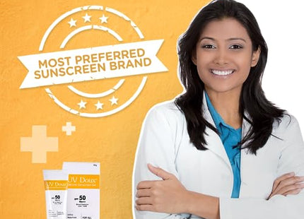 UvDoux Face & Body Sunscreen gel with SPF 50 PA+++ in Matte Finish and Oil Free Formula| Water Resistant Sunscreen| Protection against UVA/UVB Rays (100 GM)