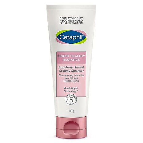 Cetaphil Brightness Reveal Creamy Cleanser - 100 g| Brightening Face Wash for Uneven Skin Tone