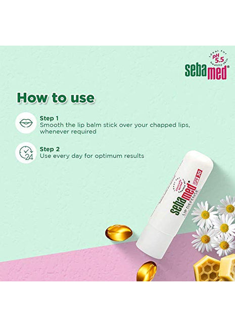 Sebamed Lip Defense, 4.8g For Dry & Chapped Lips With SPF 30 With Jojoba Oil & Vitamin E
