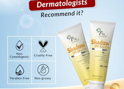 Fixderma Shadow SPF 50+ Gel Sunscreen For Oily Skin 75gms
