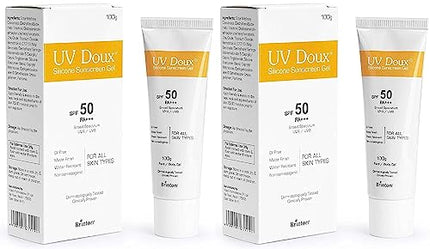 UvDoux Face & Body Sunscreen gel with SPF 50 PA+++ in Matte Finish and Oil Free Formula| Water Resistant Sunscreen| Protection against UVA/UVB Rays (100 GM)